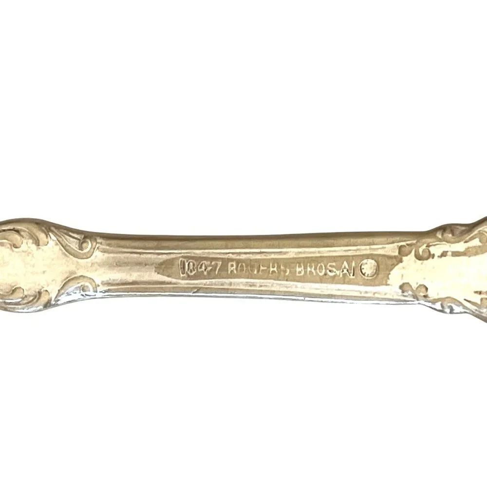 Vintage 1927 Ralp H. Hogan Silverplate Spoon Ornate Design Collectible Flatware